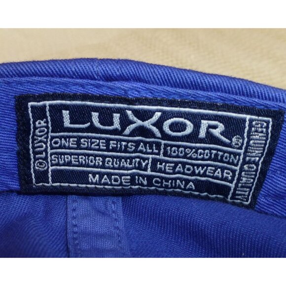 Luxor Las Vegas Blue Baseball Cap Adjustable Strapback 100% Cotton Headwear Hat - Picture 6 of 6
